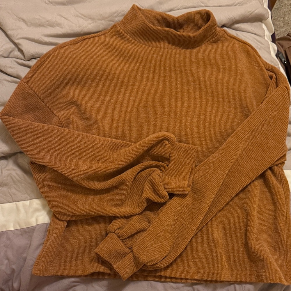 SHEIN Women's Tan Turtleneck Sweater
